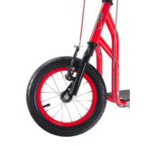 Kinder step met 12’’ luchtbanden – dubbele V-brake – rood