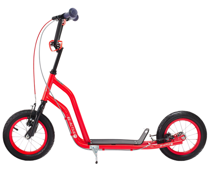 Kinder step met 12’’ luchtbanden – dubbele V-brake – rood