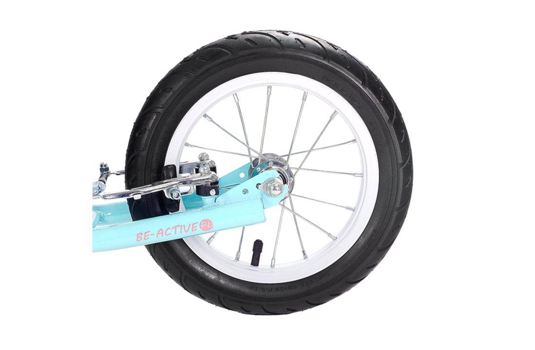 Kinder step met 12’’ luchtbanden – dubbele V-brake – blauw