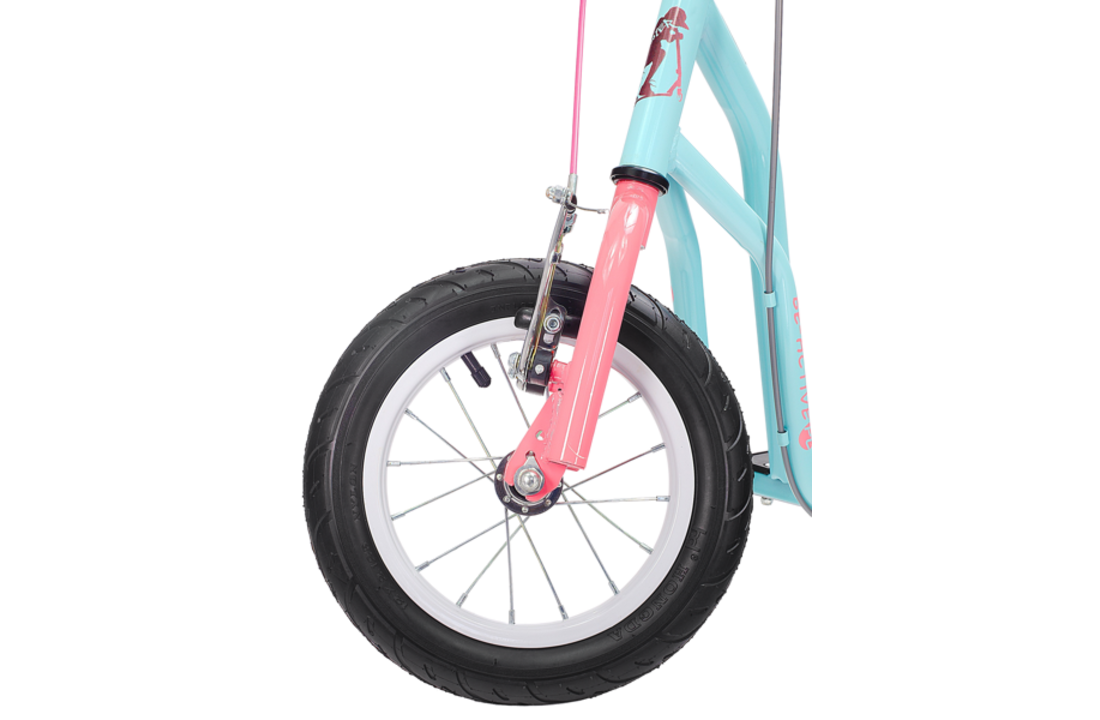Kinder step met 12’’ luchtbanden – dubbele V-brake – blauw