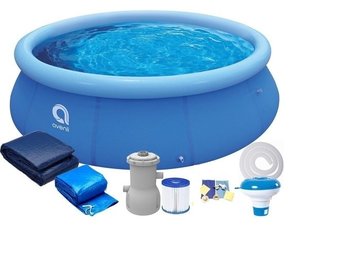Avenli Fast Set opblaaszwembad 366 x 76 cm - set met pomp en afdekking
