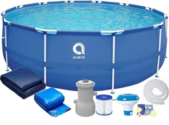 Avenli zwembad 420 x 84 cm met filterpomp - complete set