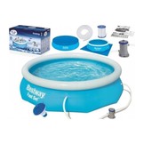 Bestway Fast Set 244 x 66 cm opblaaszwembad - met pomp en accessoires