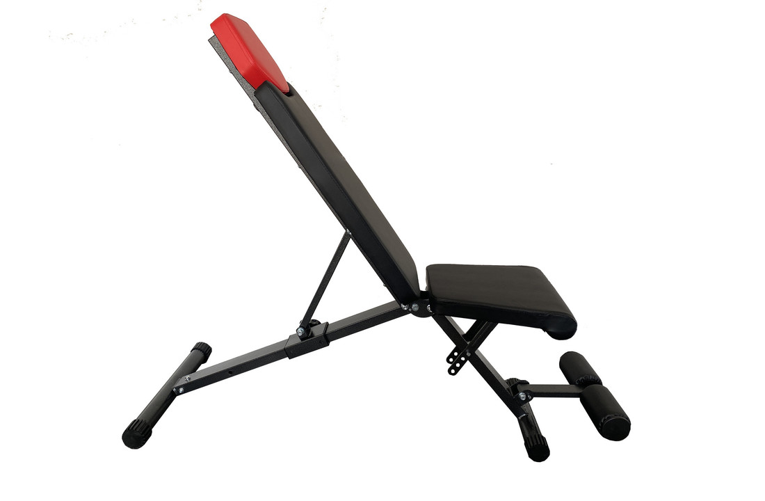 Sportbank met halter set - 20 kg gewichten - verstelbare bank