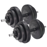 Sportbank met gewichten - verstelbaar - 20 kg halter set