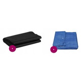 Zandbak hout 160x160 - opvouwbare afdekking tot zitje - dubbel geïmpregneerd bruin