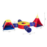 Kinder speeltent – 400x320x135 cm – 4 tunnels