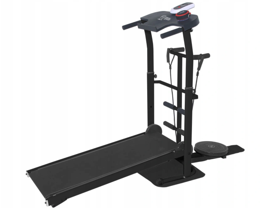 Mechanische hardloopband met vliegwiel - inclusief twister & sit-up platform