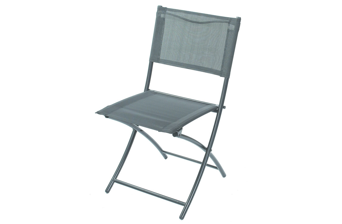 Balkontafel tuin set zwart - met 2 stoelen