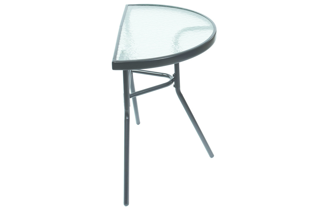 Balkontafel tuin set zwart - met 2 stoelen