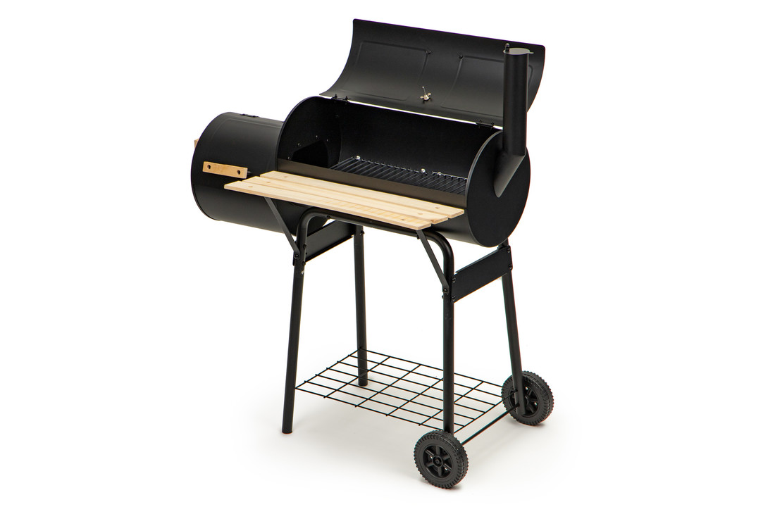 Barbecue & smoker in-1 -op wielen - 103x63x114 cm