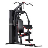 Krachtstation met 72 kg gewichten - 170x103x205 cm - zwart