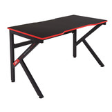 Gaming bureautafel - zwart - 120x60x73 cm - Carbon Fiber Look