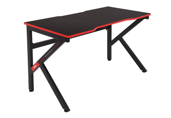 Gaming bureautafel - zwart - 120x60x73 cm - Carbon Fiber Look