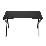 Gaming bureautafel - zwart - 120x60x73 cm - Carbon Fiber Look