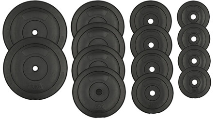 Halterbank met gewichten - 60kg - complete set