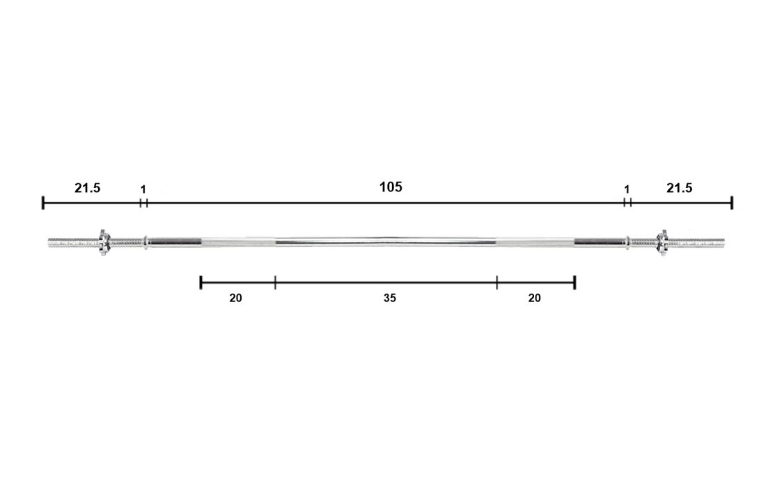 Halterbank met gewichten - 60kg - complete set