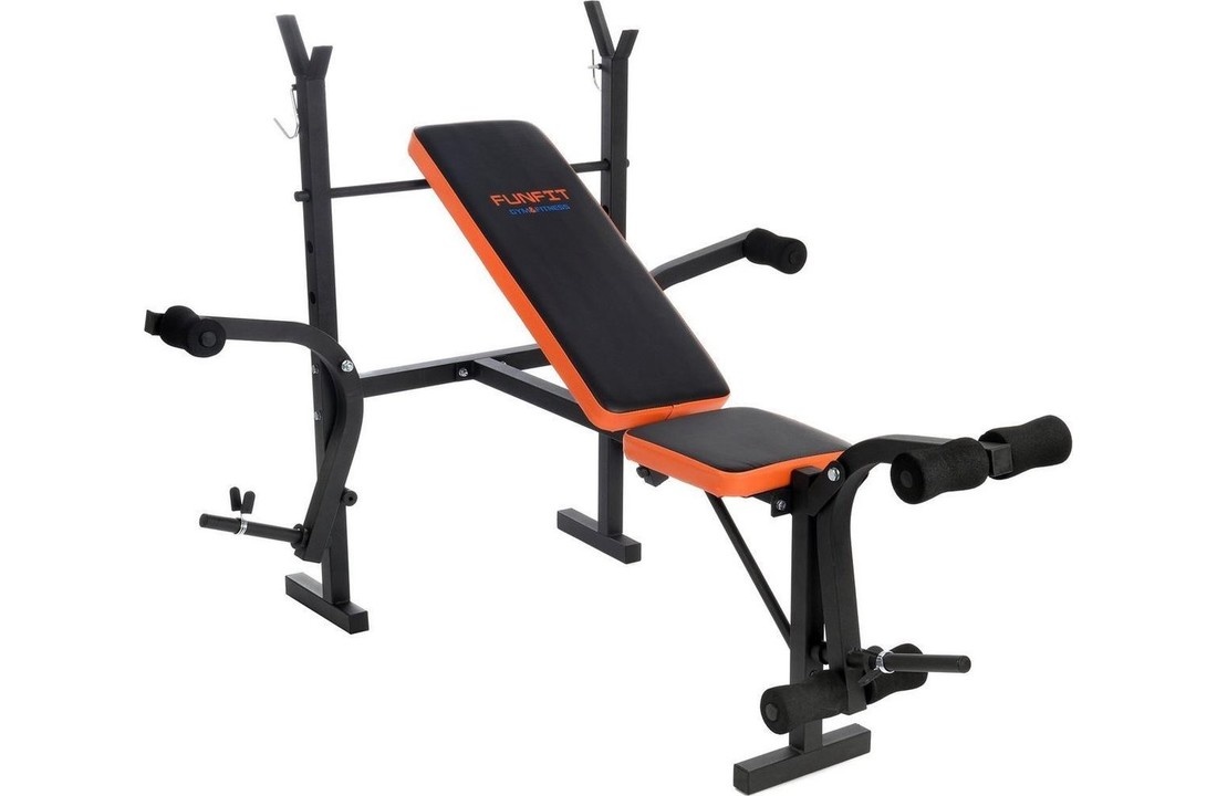 Halterbank met gewichten - 60kg - complete set