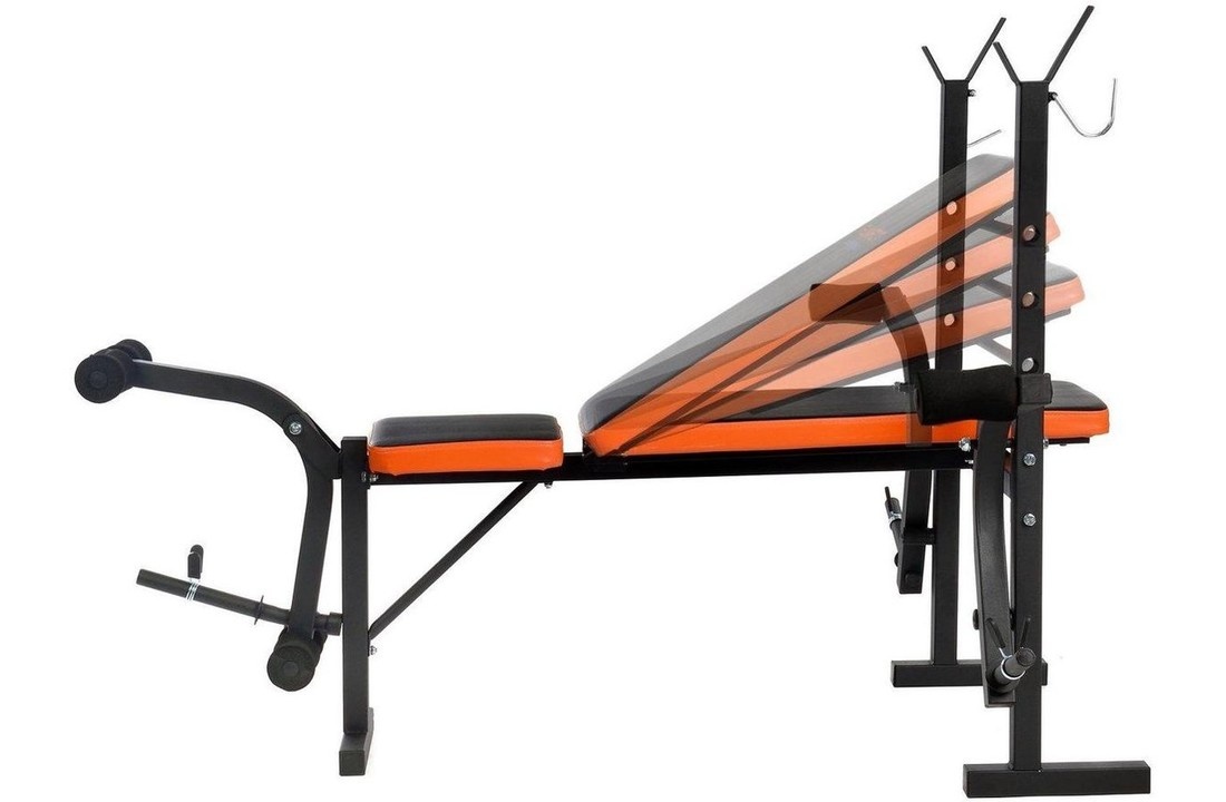 Halterbank met gewichten - 60kg - complete set