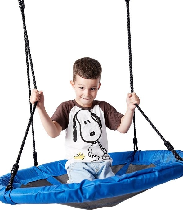 Nestschommel 110 cm - blauw - tot 150 kg