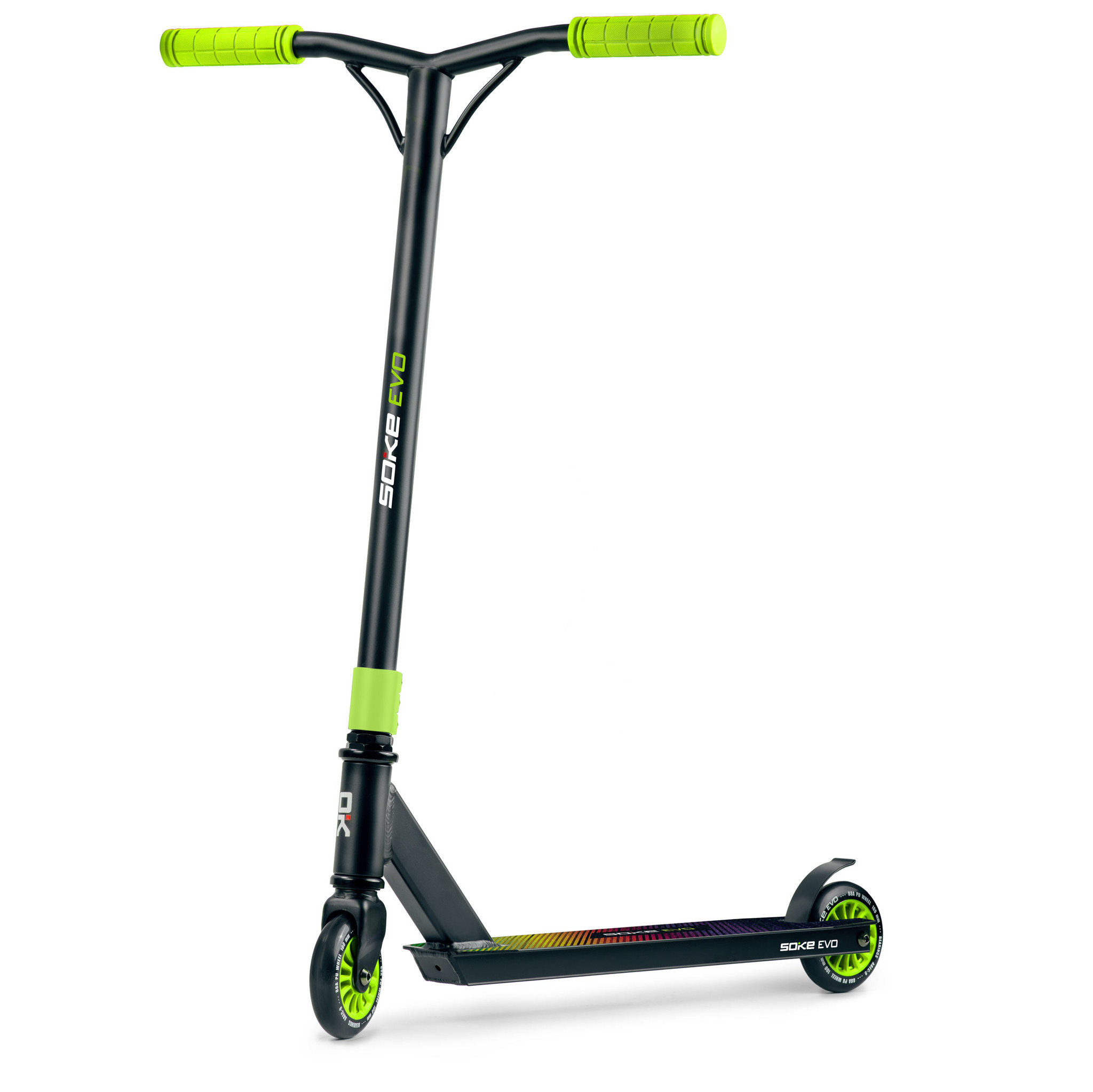 Stunt step Neon groen - 66x10x83 cm - aluminium