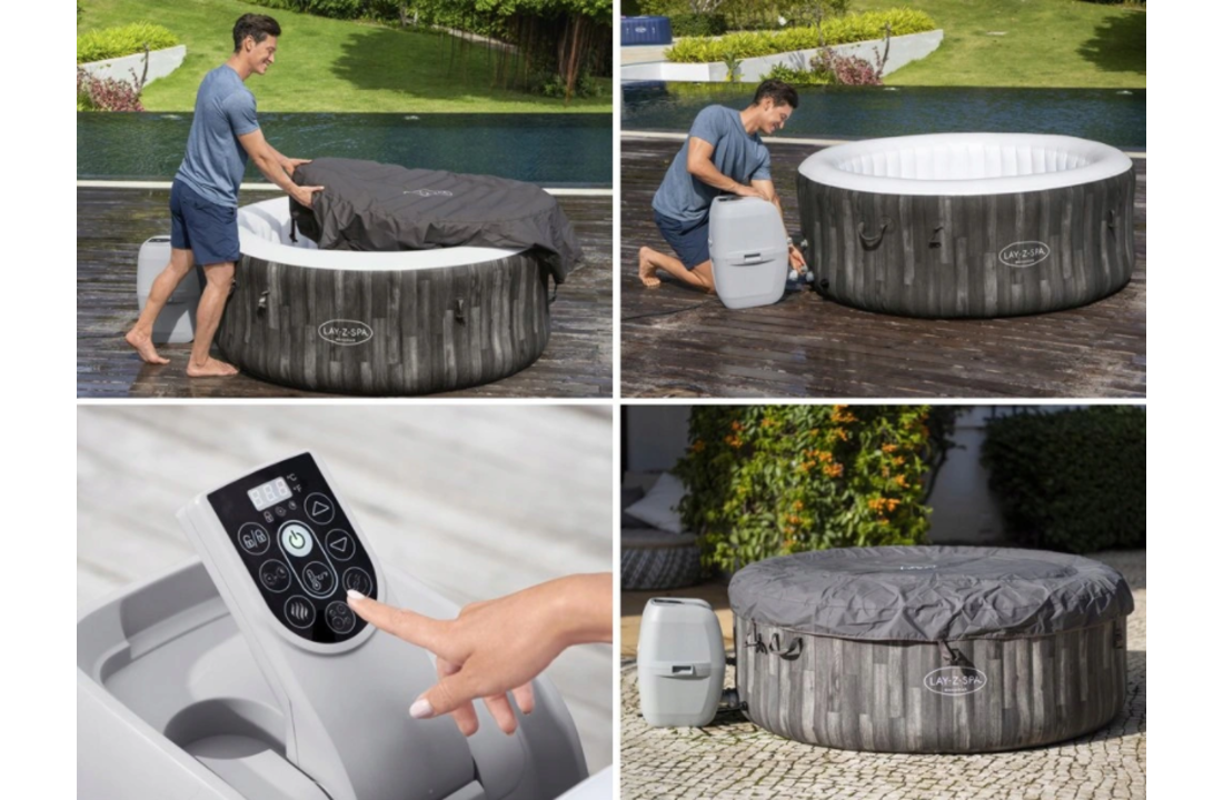 Bestway Lay-Z-Spa BAHAMAS opblaasbare jacuzzi - 4-pers - 180x66 cm