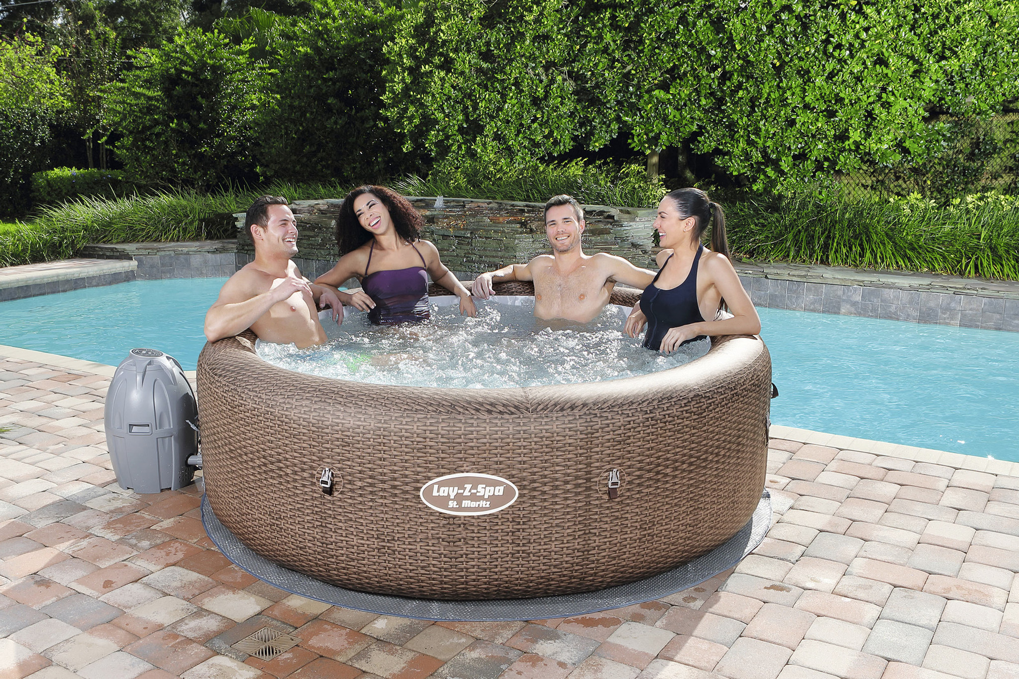 Bestway Lay-Z-Spa St. Moritz opblaasbaar bubbelbad - 7-pers - 216x71 cm