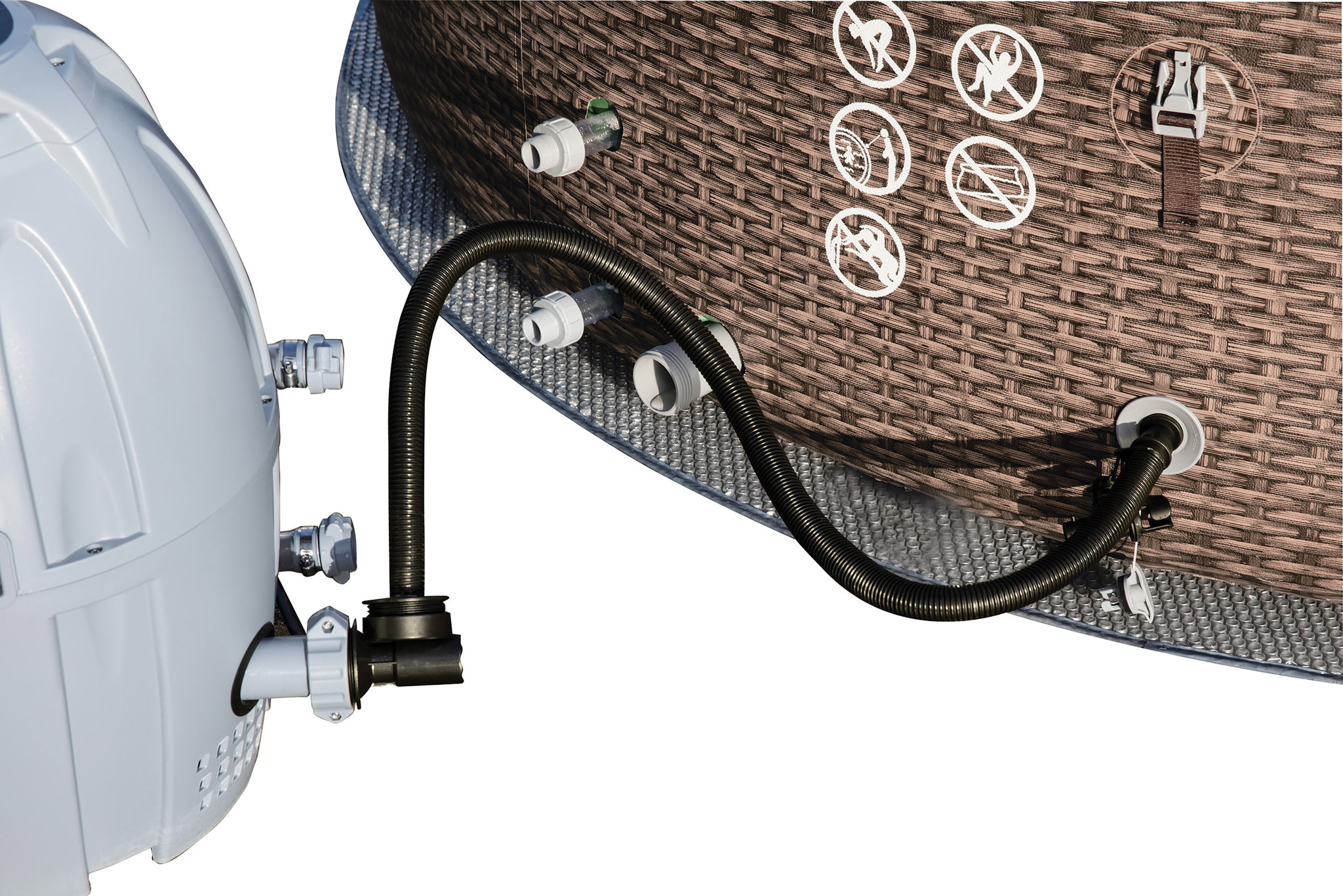 Bestway Lay-Z-Spa St. Moritz opblaasbaar bubbelbad - 7-pers - 216x71 cm