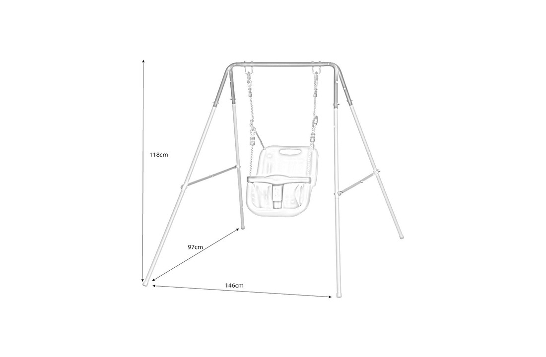 Baby schommel set met frame - voor 6 tot 24 maanden