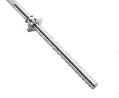 Halterstang voor gewichten - recht - 165 cm breed - met schroefklemmen - 25 mm diameter