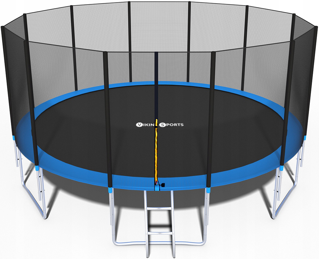 Trampoline - blauw - 465 cm - met net en ladder - tot 150 KG