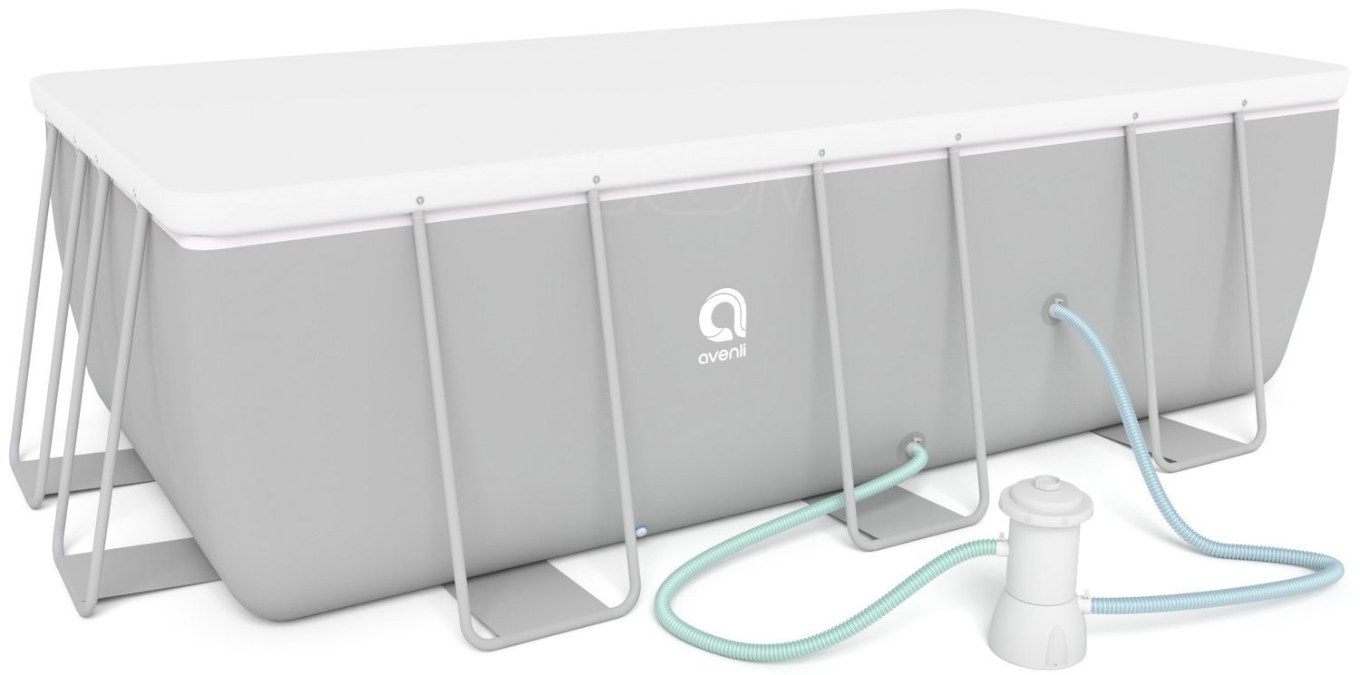 Zwembad met filterpomp - 400x207x122 cm - compleet - Avenli