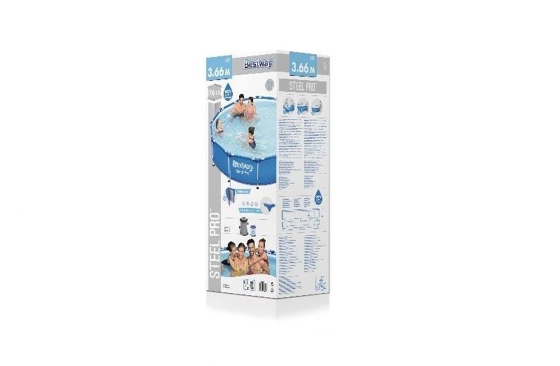 Bestway Steel Pro zwembad 366x76 cm met pomp – starter set