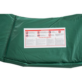 Trampoline rand afdekking - 366 cm diameter - groen