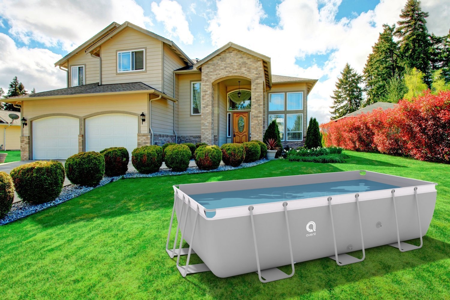 Avenli Frame pool 400x200x99 cm met zandfilterpomp - complete set