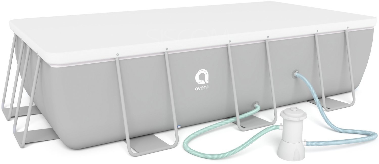 Avenli opzetzwembad 400 x 200 x 99 cm met filterpomp - complete set