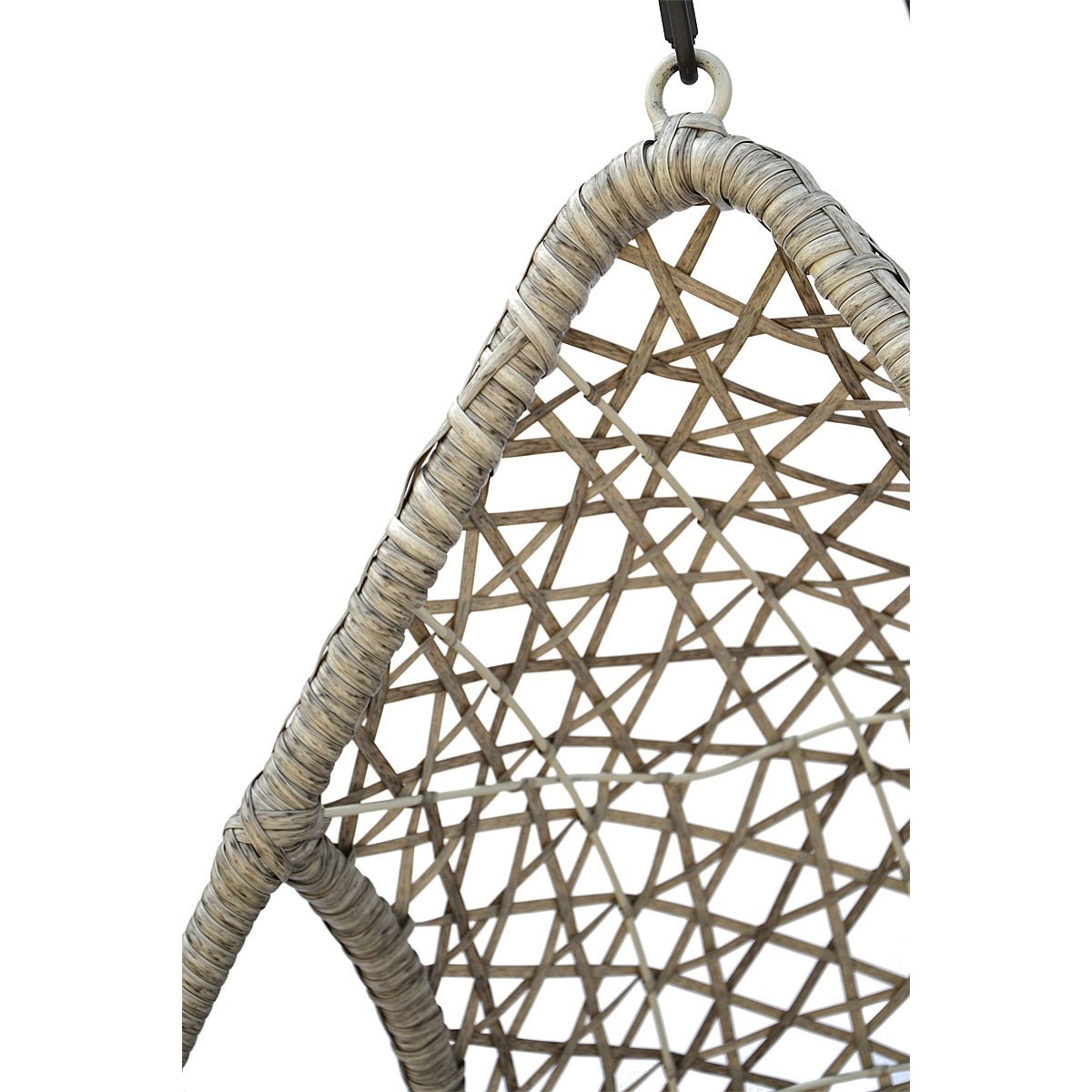 Hangstoel cocoon met frame en kussen - grijs - tot 130 kg