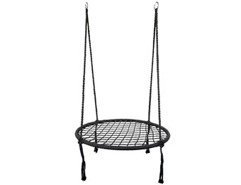 Hangstoel zwart 80 cm diameter tot 150 kg