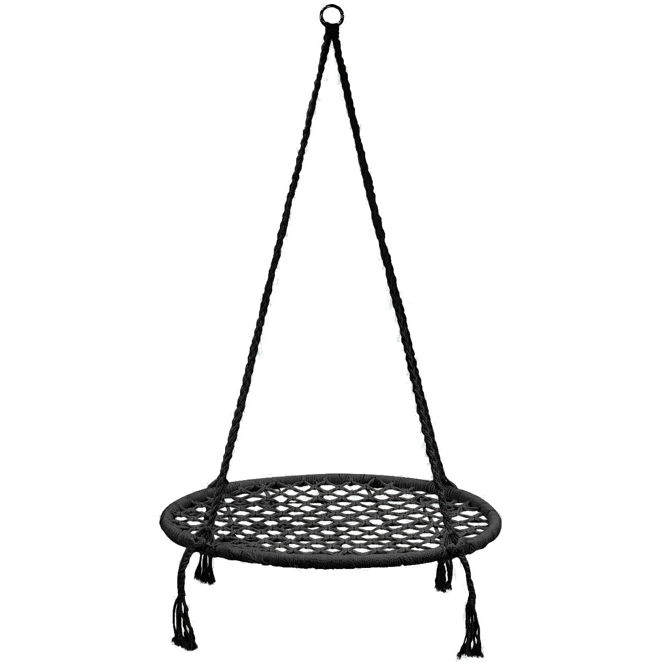 Hangstoel zwart 80 cm diameter tot 150 kg