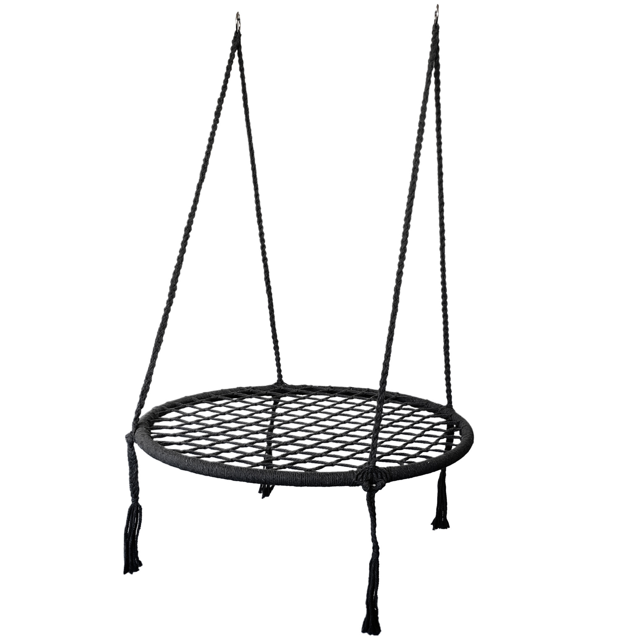 Hangstoel zwart 80 cm diameter tot 150 kg