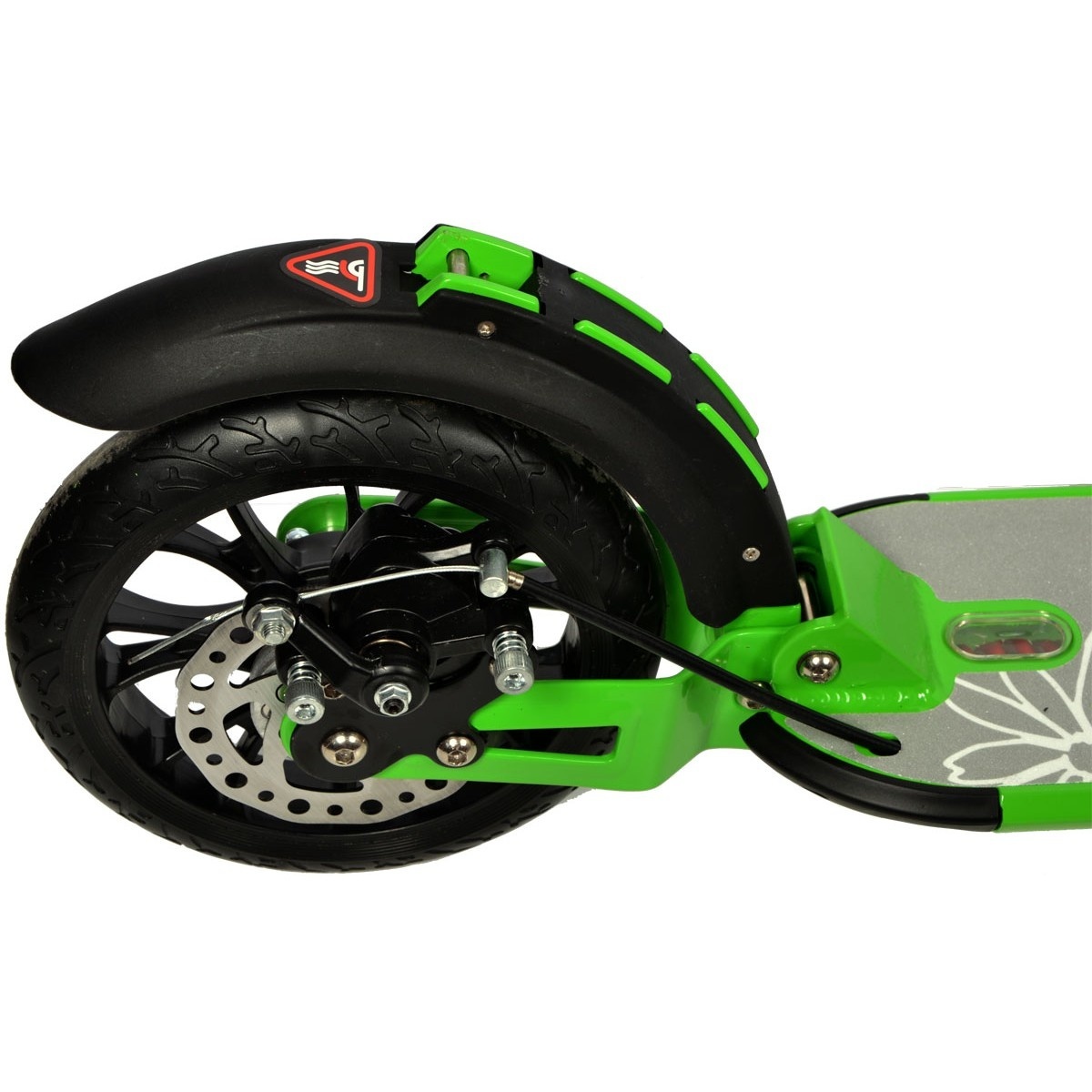 Opvouwbare step groen met schijfrem - 98x105 cm