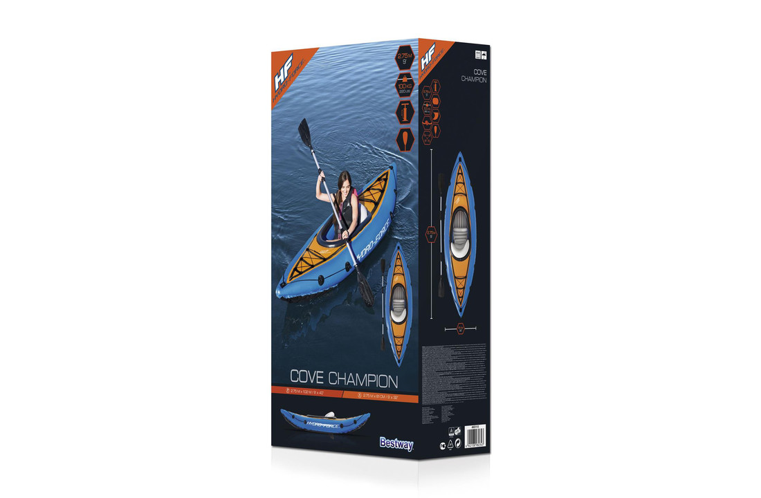 Bestway opblaasbare kajak 275 x 81 x 45 cm - met peddel