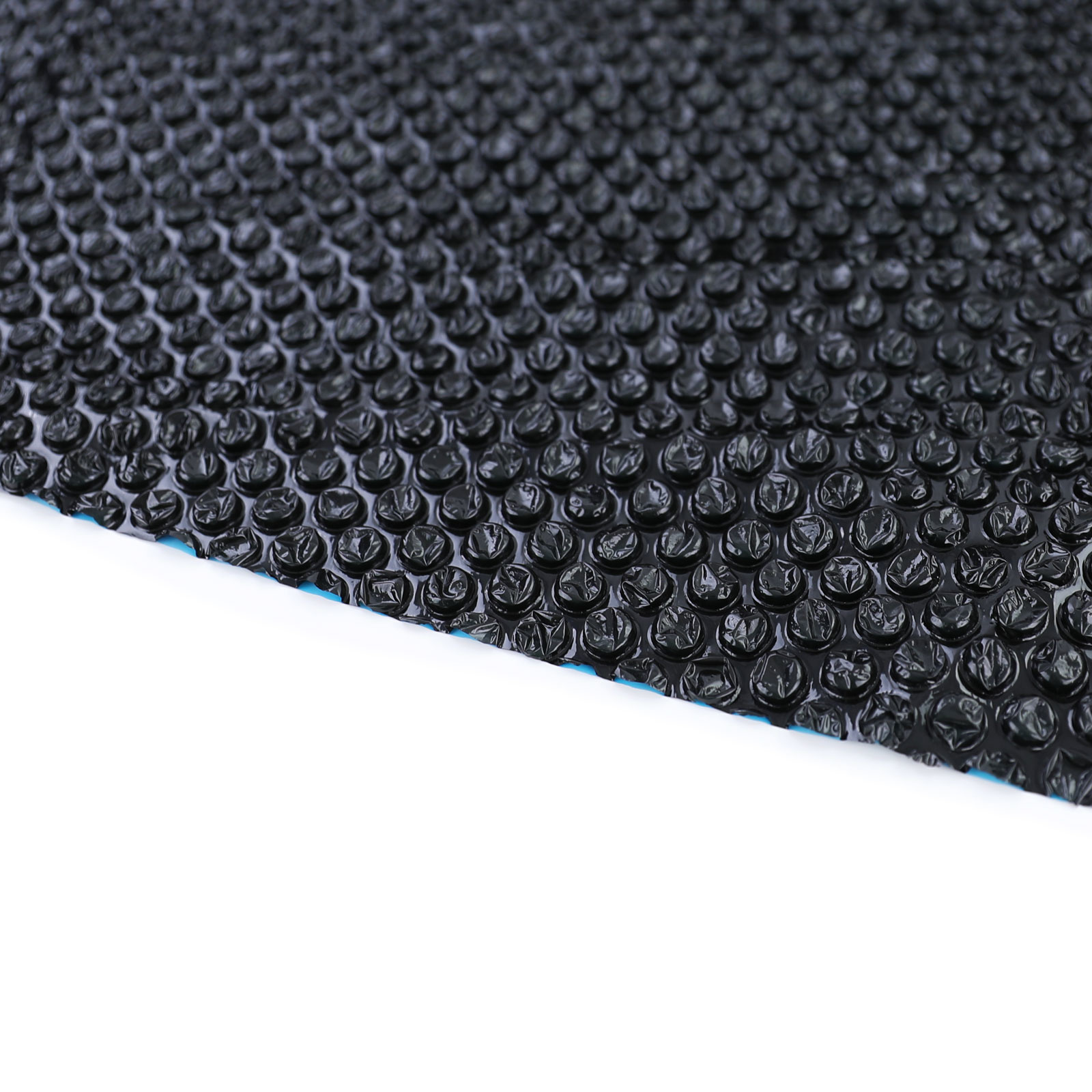 RAMROXX zwembadafdekking verwarmend zwart/blauw - 550 x 275 rechthoekig