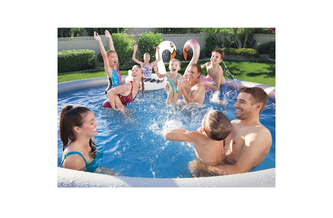 Bestway Fast Set opblaaszwembad 457 x 84 cm met pomp - complete set
