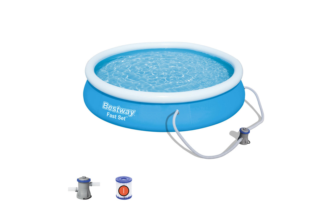 Bestway Fast Set opblaaszwembad 366 x 76 cm met pomp