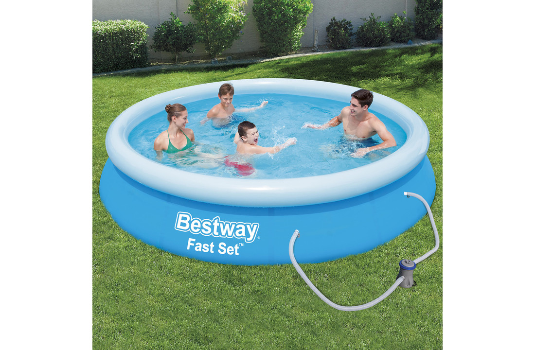 Bestway Fast Set opblaaszwembad 366 x 76 cm met pomp