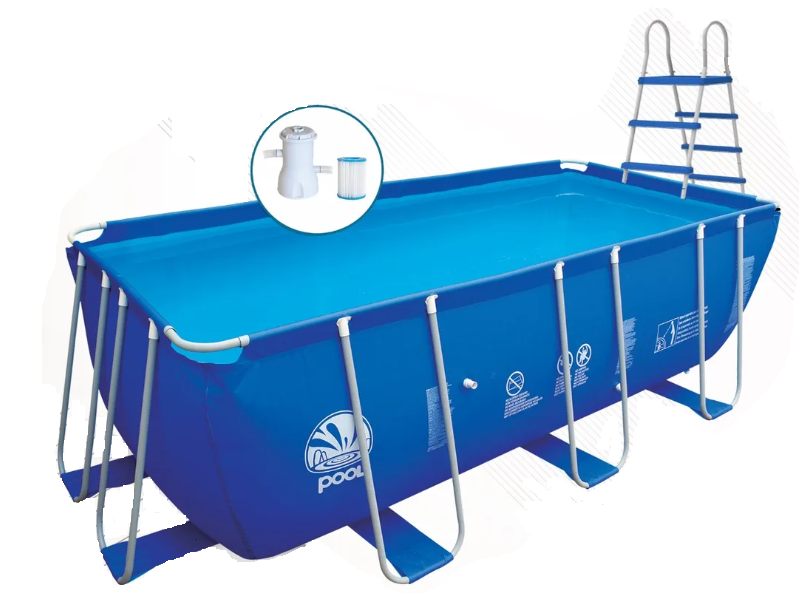 Avenli  opzetzwembad 400 x 207 x 122 cm met filterpomp en ladder