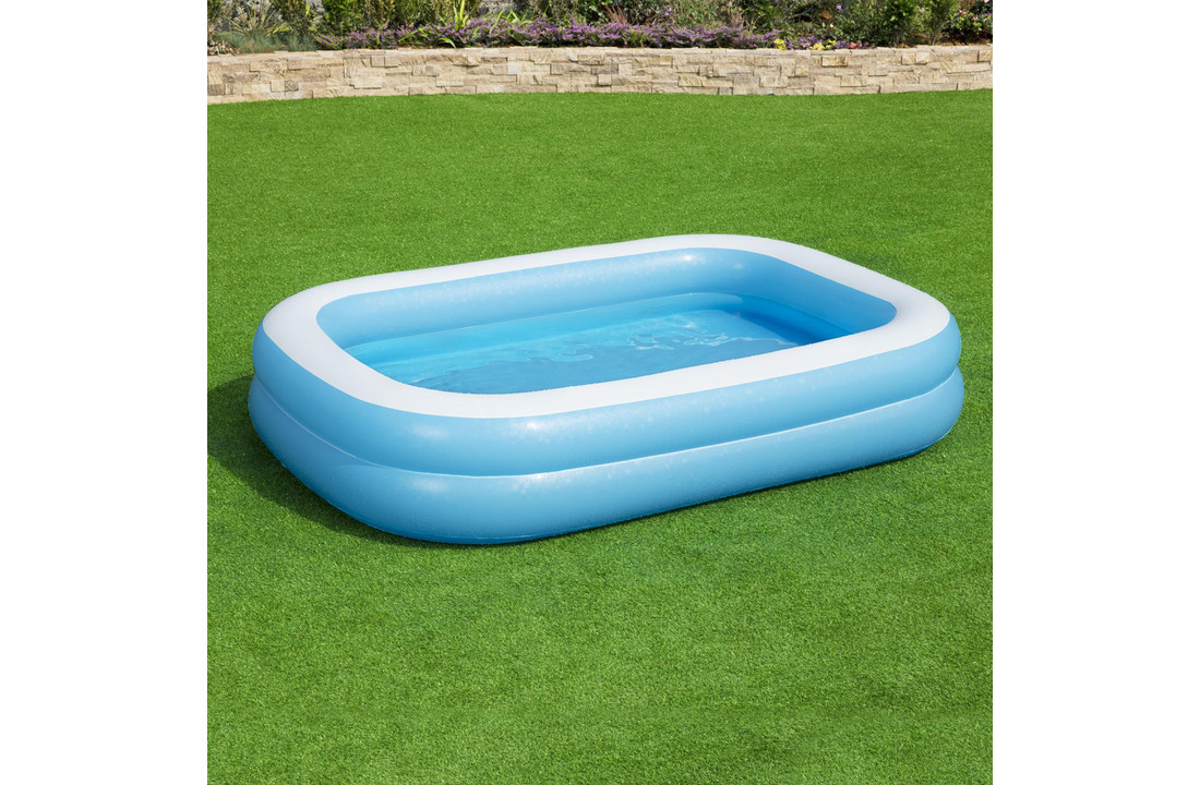 Bestway jumbo peuterbad 262 x 175 x 51 cm met afdekzeil