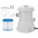 Avenli opzetzwembad 300 x 207 x 65 cm met filterpomp