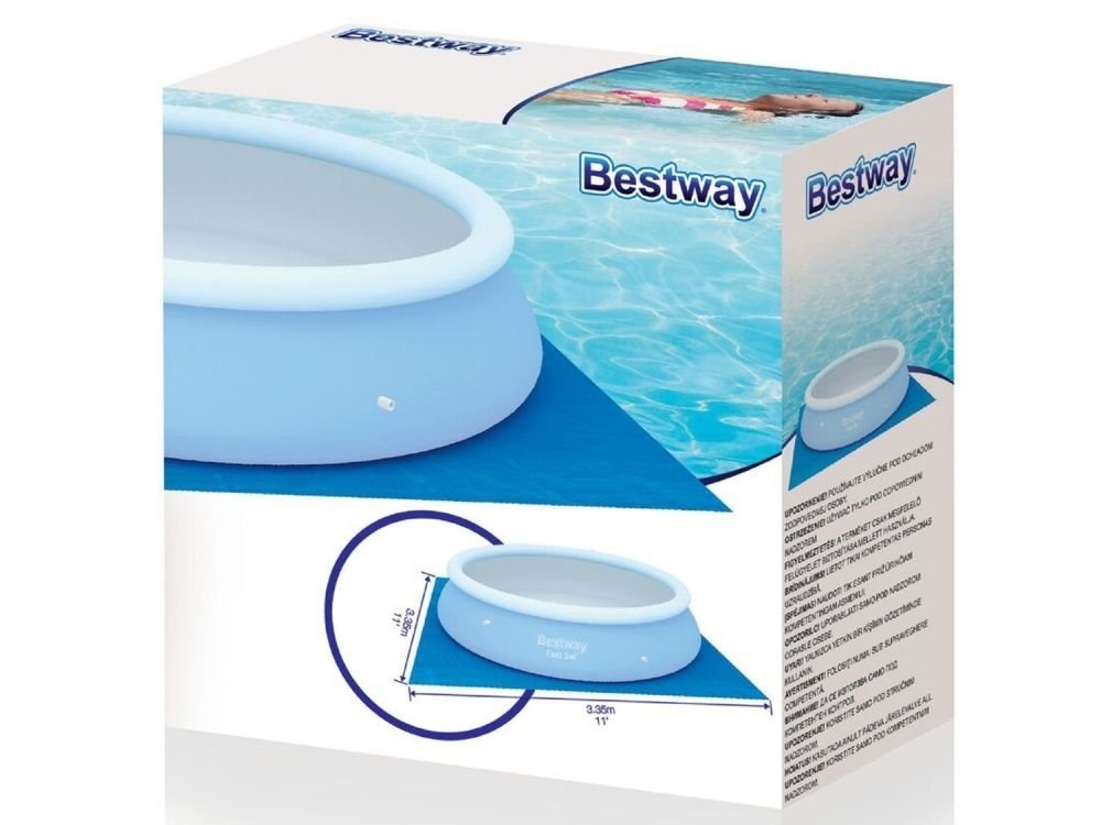 Bestway zwembad grondzeil 335 x 335 cm – Blauw